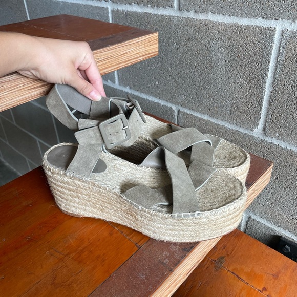 Celine Espadrille Wedge Sandals - Picture 2 of 9